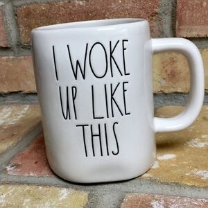 Rae Dunn I WOKE UP LIKE THIS Ceramic Mug